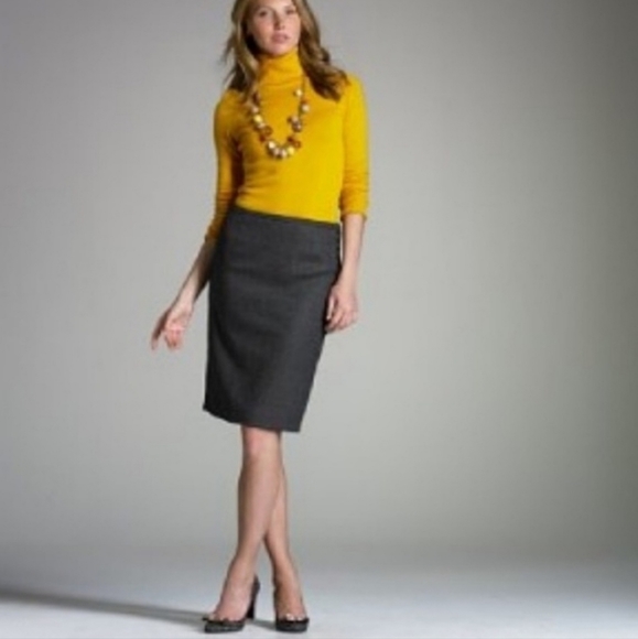 J. Crew Dresses & Skirts - J. Crew Factory VTG Speckled Wool Blend Pencil Skirt with pockets Womens Size 8